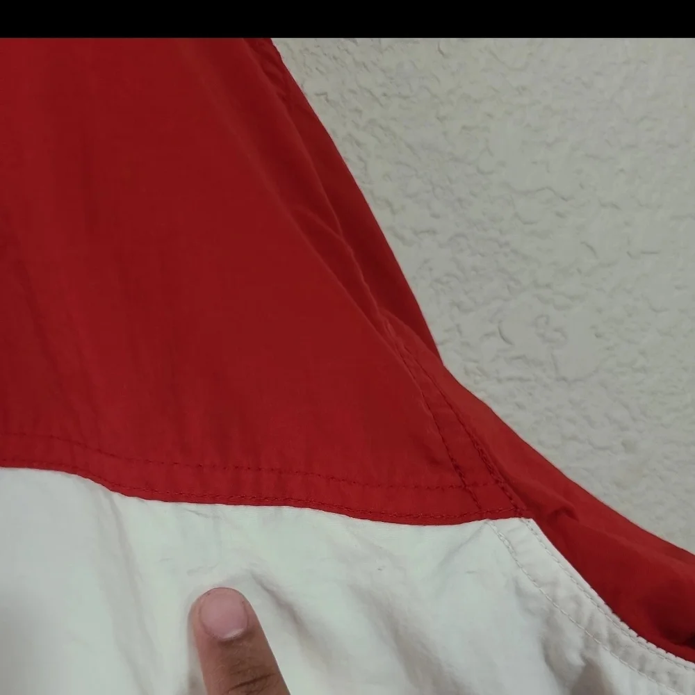 Vintage‎ Ralph Lauren Red, White, and Green Men's Windbreaker P Rl-92